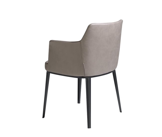 ANGEL CERDA Cadeira em tecido vison Preto