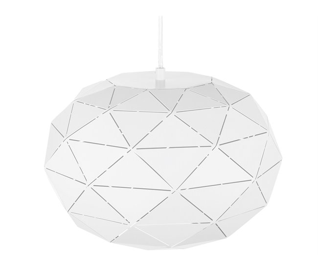 Beliani Candeeiro de tecto REWA Branco