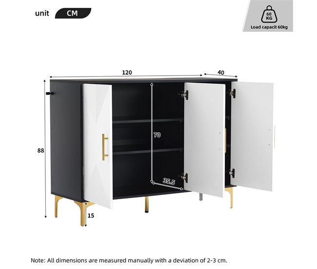 Aparadores Branco/ Preto