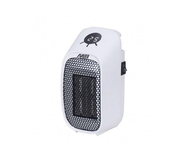 Aquecedor cerâmico de tomada MEI CH 1019 -400W Branco