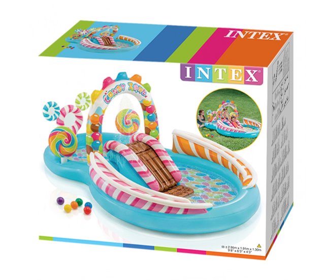 Centro de jogos insuflável INTEX candy zone - 295x191x130 cm Multicor