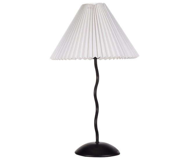 Beliani Candeeiro de mesa JIKAWO Branco/ Preto