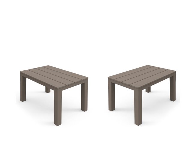 Banco de exterior Nailu 39x60 Castanho
