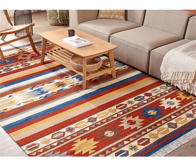 Beliani Kilim JRARAT 200x300 Multicor