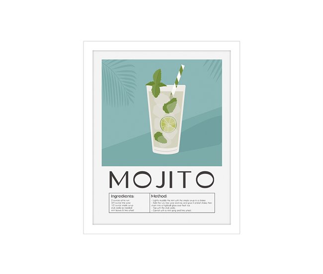 Pintura arte deco MOJITO 24x30cm marca MARCOMUEBLE Multicor