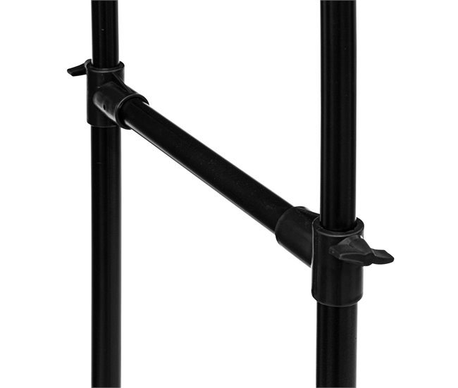 Cabide duplo extensível Preto / Cinza