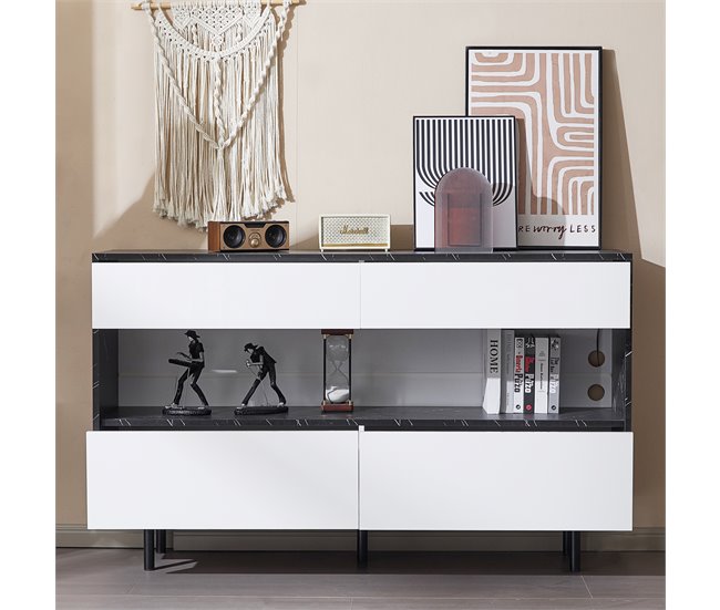 Aparadores Branco/ Preto