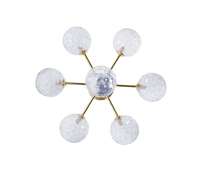 Beliani Iluminação de tecto ANADYR Azul