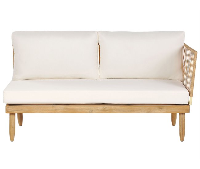 Beliani Conjunto de jardín CREMONA Branco/ Bege