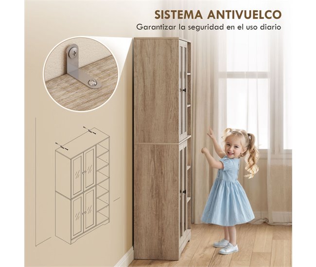 Armário de Cozinha Melamina de Madeira, MDF HOMCOM Cinza