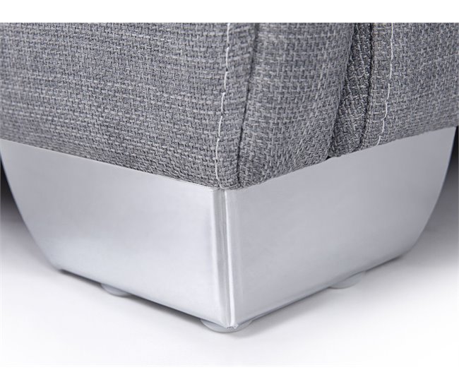 Beliani Cama com estrado Poliéster PARIS 175x228 Cinza