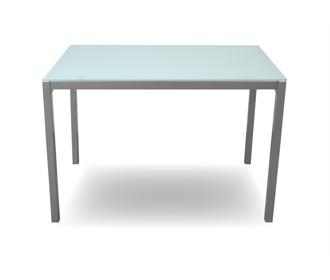 Mesa de cozinha cristal II fixa Branco