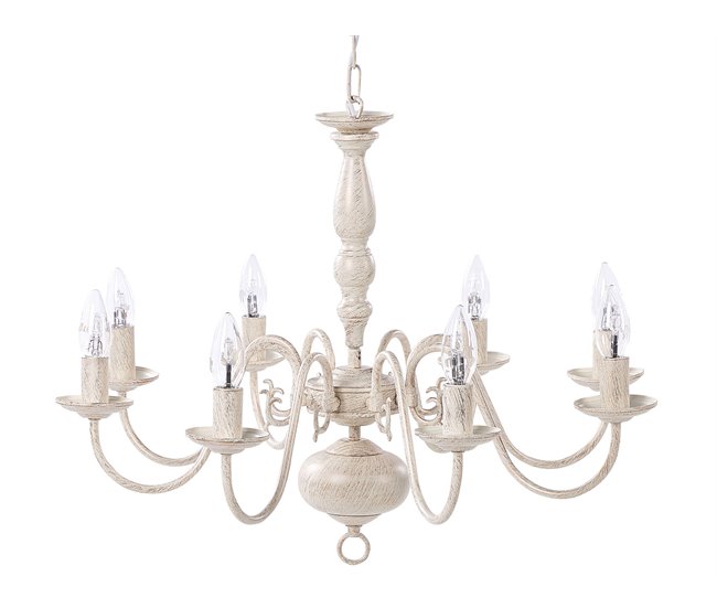 Beliani Lustre BRITHON Branco/ Bege