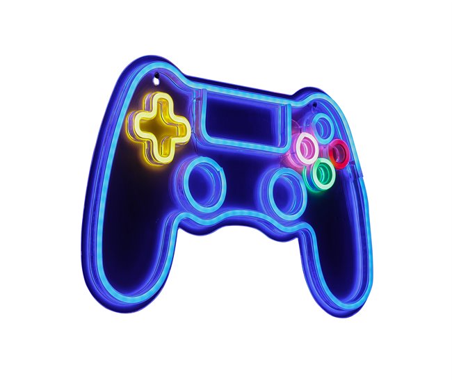 Aplique CONTROLLER NEON XL led RGB 6W 27cm marca CONFORAMA Preto