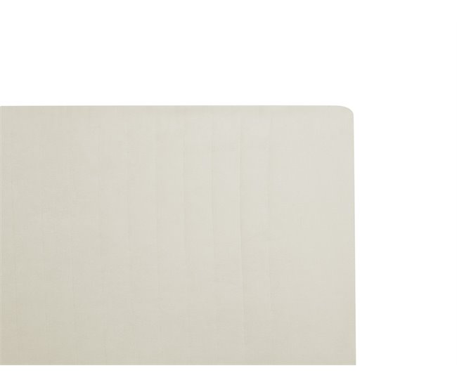 Beliani Cama com estrado Chenille TALENCE 198x218 Bege