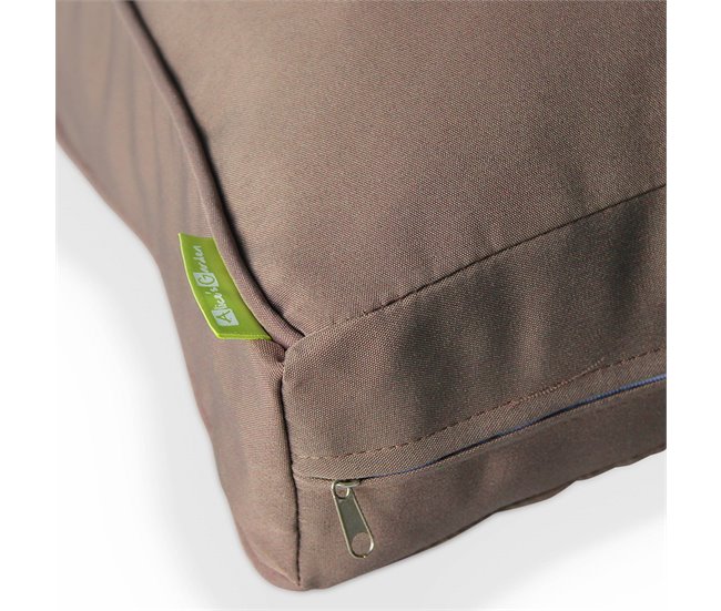 Conjunto de capas de almofadas para mobiliário de jardim Milano - Castanho