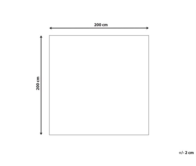 Beliani Pelos curtos KESKIN 200x200 Multicor