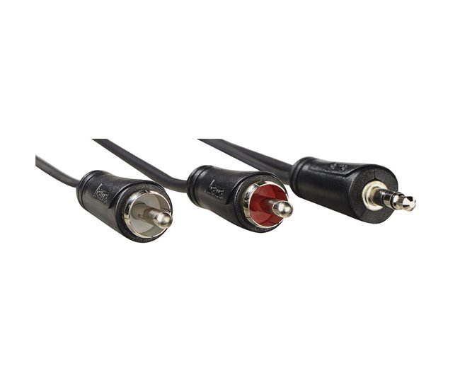 Cabo áudio jack para 2 RCA 00205110 Preto