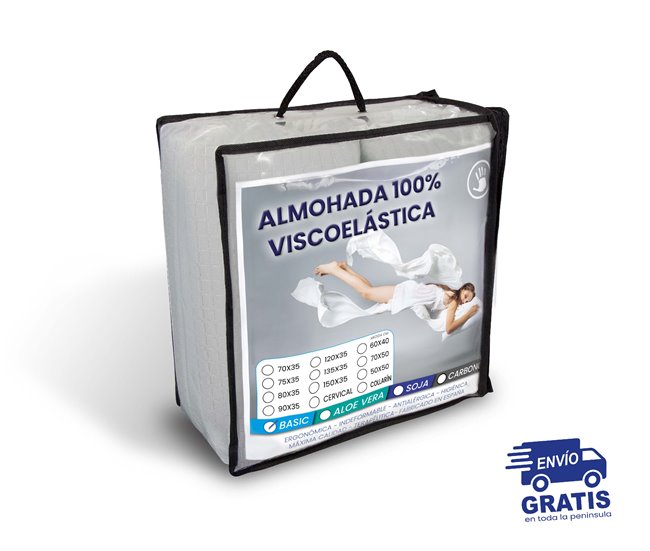  Conjunto de 2 almofadas Visco Basic da SonnoMattress Branco