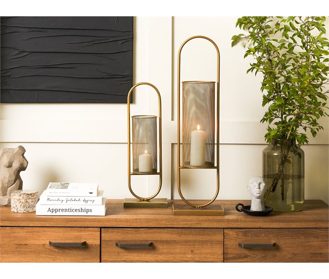 Beliani Candelabro BOHOL Dourado