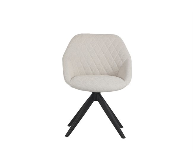 Cadeira de jantar giratória LLAVE Bege