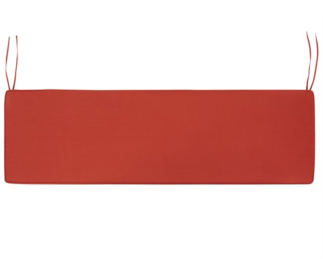 Beliani Almofada de assento para exterior SOVANA 148x45 Vermelho