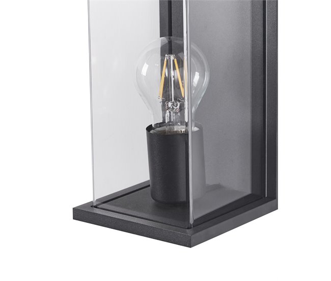 Beliani Iluminação de parede para exterior WAKAL Preto