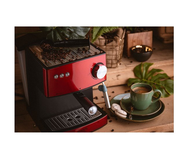 Máquina de Café Expresso Adler AD 4404R Vermelho