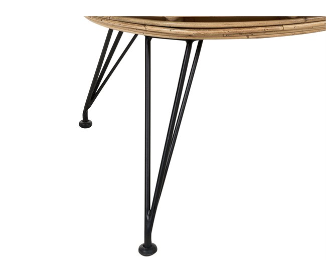 Beliani Conjunto lounge Rattan/vime MARATEA Natural