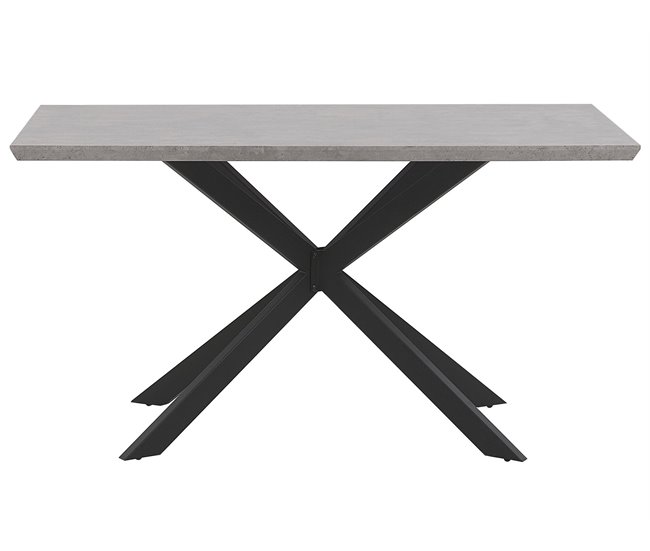 Beliani Mesa de jantar SPECTRA 80x140 Castanho Claro