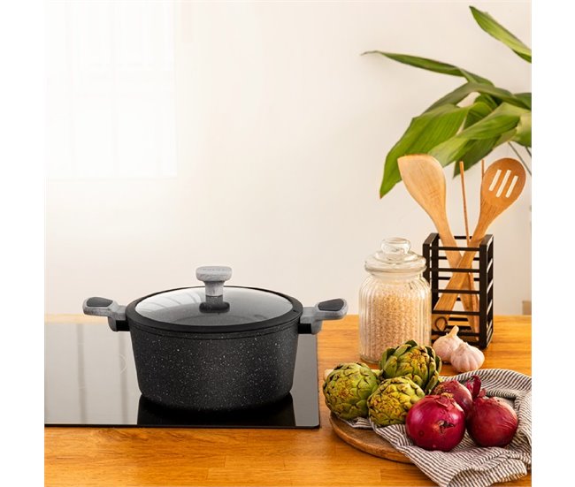 Cecotec Polka Exclusive 28 Pot Wood&Rock Cooker Preto
