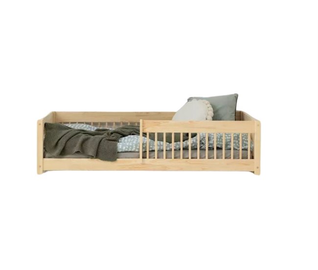 Cama infantil de madeira Mila Montessori CPW 90x160 Natural