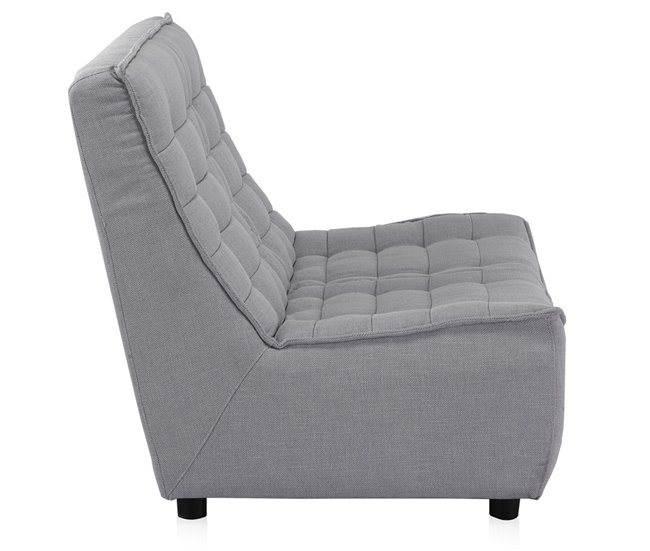 Poltrona Modulo estofada Cinza