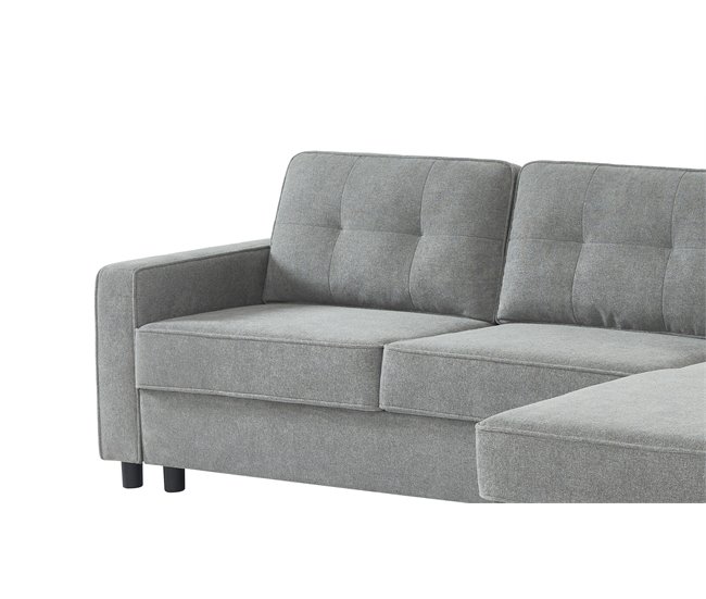 Chaise longue CIAN reversível 3 lugares cinza Cinza