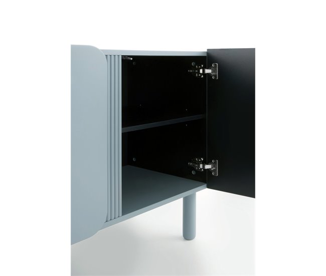 Aparador com cantos arredondados nos cantos das portas 180 Azul