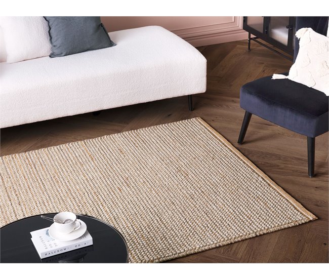 Beliani Pelos curtos BANOO 140x200 Bege