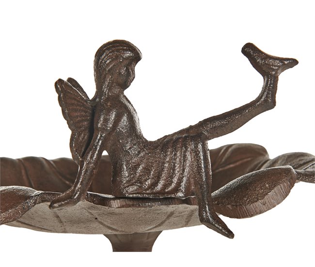 Beliani Fuente de bano para pájaros MAGPIE Castanho