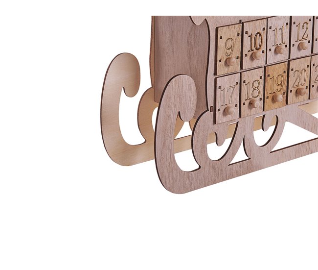 Beliani Figura decorativa IMPALA Castanho