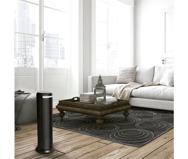 Aquecedor de torre Thomson THST21DE Ceramic LED 2000W Preto / Cinza