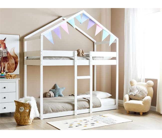 Beliani Beliche Pinho LABATUT 206x92 Branco