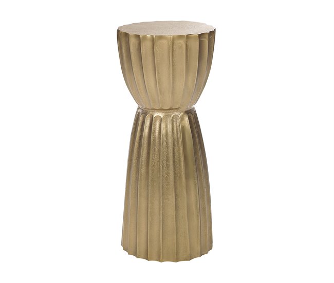 Beliani Mesa auxiliar OUYEN Dourado