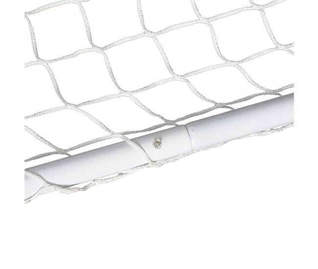 Conjunto de 2 mini gols de futebol Aço (Q195), tetrolon HOMCOM Branco