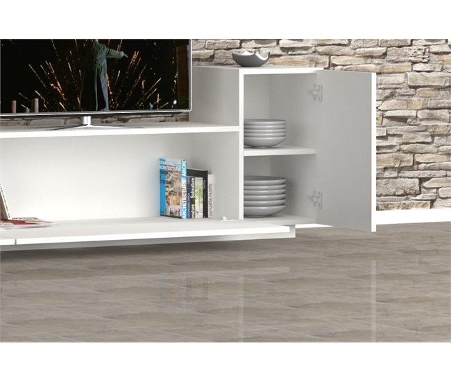 Compacto de TV VENUS cor branca 200cm Branco