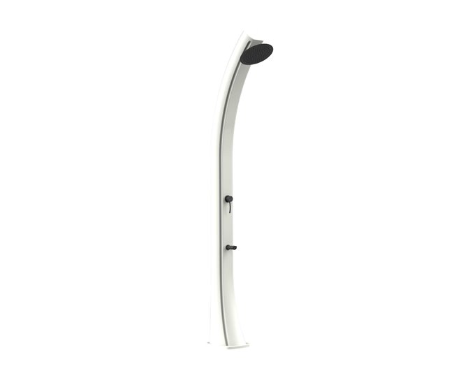 Starmatrix RIOXXL 40 Litros Chuveiro Curvo de Aquecimento Solar em Polietileno HD, Branco Branco