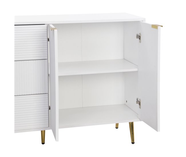 Aparador, porta, gaveta, armário de sala, cómoda Branco