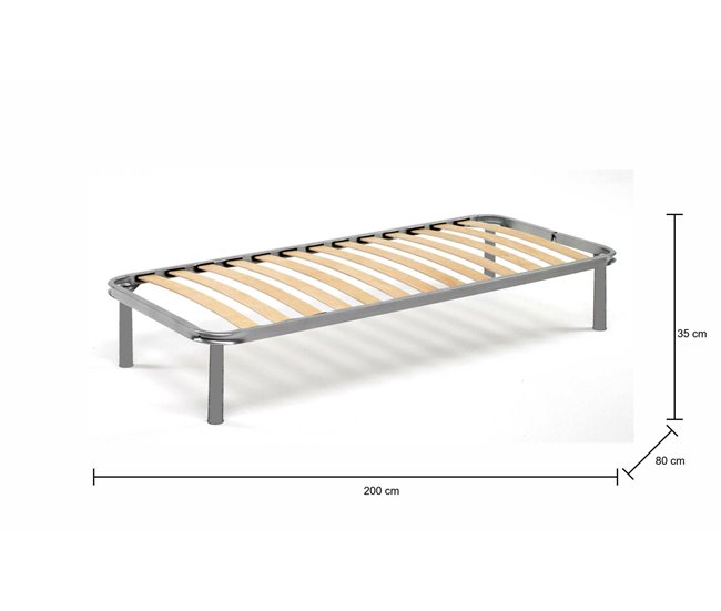 Rede de uma cama de madeira 