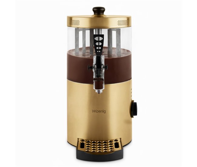 Dispensador de chocolate caliente, 3 l, 1200 w, dorado