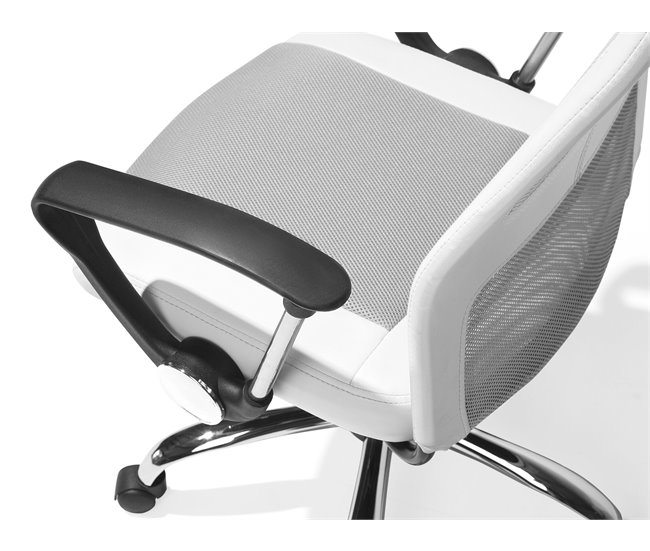 Beliani Cadeira de escritório PIONEER Branco