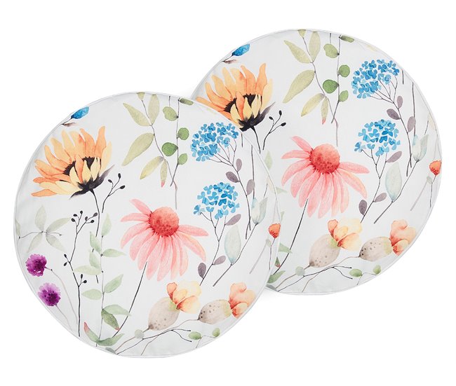 Beliani Cojín de jardín MONESI 40x40 Multicor
