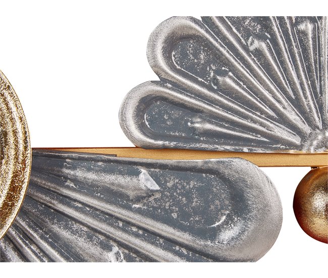 Beliani Decoração de parede PROMETHIUM Dourado